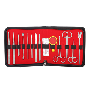 Kit de dissection pour étudiants, instruments chirurgicaux en acier inoxydable, CE ISO OEM ODM, outils de laboratoire médical et vétérinaire, vente en gros - Product Image 1