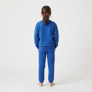 Conjunto Deportivo de Algodón para Niños, Sudadera de Cuello Redondo, Pantalones Jogger, Hombros Caídos, Dos Piezas, Ropa Casual, Proveedor Mayorista - Product Image 4