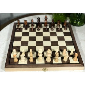 Luxury Wooden Chess Set Handmade Professional Large Folding Chess Board Classic Staunton Pieces Gift for Adults Kids Chess <b>Game</b> - Product Image 1