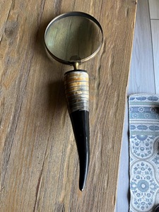 Nouvelle loupe à manche en corne de buffle, écologique, faite à la main, pour une lecture de précision et un style vintage classique, de haute qualité - Product Image 1