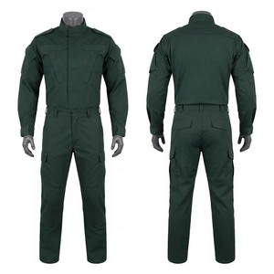 Uniforme de Seguridad de Polialgodón de 240 GSM de Calidad Premium, Verde Oscuro, Ropa de Trabajo Táctica con Bolsillos Utilitarios, Logotipo Personalizado, Unisex - Product Image 1
