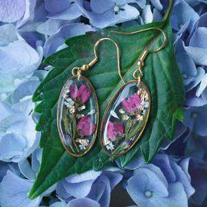 Boronia ledifolia flower earring Floral earrings Resin Earrings Real Flower Earrings Pressed flower Jewelery Resin <b>Crafts</b> - Product Image 6