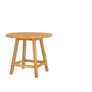 Table ronde stable et écologique pour l'extérieur, au design minimaliste et en bois de teck, pour la décoration de meubles de maison - Product Image 3