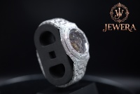 Montre pour homme en acier inoxydable Mossinate de qualité supérieure, diamants de haute qualité, mouvement mécanique de luxe haut de gamme, analogique 41MM