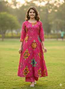 natural Viscose crape Discover the Elegance NaturalViscose Crepe Natural Look <b>Polyester</b> Strength <b>Polyester</b> Crepe make womenkurti - Product Image 3