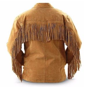 High Quality <b>Western</b> Fringe Suede Leather <b>Jacket</b> Classic <b>Western</b> Cowboy Fashion <b>Jacket</b> Supplier - Product Image 6