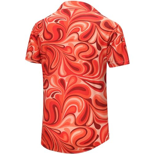 Camisa de hombre de manga corta con estampado floral tropical, informal, para playa, con botones, colorida, para verano, precio económico. - Product Image 2