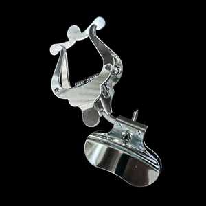Support de lyre en acier inoxydable poli pour cornet, fixation cloche pour cornet - Product Image 1