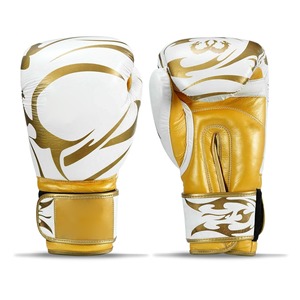 Custom Printed Professional Boxing <b>Gloves</b> Genuine Cowhide/PU Leather Breathable High Quality OEM Logo Packing Custom Color Adult - Product Image 2