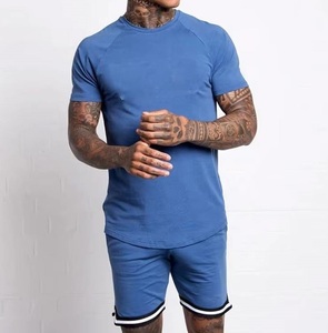 Best Sale Factory Made Short Sleeve T Shirt and Shorts <b>Set</b> Quick Dry Fabric Casual Wear Cotton Shorts Shirt Crew Neck <b>Twin</b> <b>Sets</b> - Product Image 1