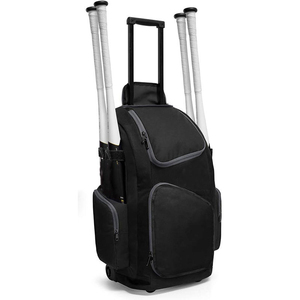 Bolsa de Béisbol Personalizable Work N Shine, Mochila con Ruedas, 50-70L, Nailon, Multifuncional, con Soportes para Bates y Ruedas - Product Image 2