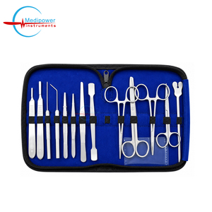 Kit de Disección Quirúrgica OEM ODM, Juego Completo de Instrumentos para Operaciones Menores con Pinzas, Tijeras, Mango de Bisturí, Acero Inoxidable - Product Image 3