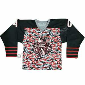 Design Your Own Logo Ice Hockey Jersey High Quality Ice Hockey Jersey 100% Polyester Breathable Custom Made jersey - Product Image 2