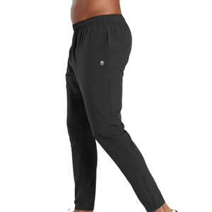 Pantalones Deportivos Slim Fit para Hombre, Tejidos, Negros, Ligeros, Elásticos, para Gimnasio, Entrenamiento, Atletismo - Product Image 3