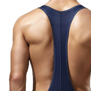 Combinaison de lutte pour adultes de haute qualité en coton extensible avec logo personnalisé, anti-boulochage, légère, pour la musculation - Product Image 5