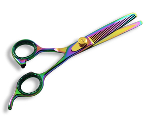 Kit de tijeras de peluquería, tijeras profesionales para cortar y entresacar el cabello, juego de tijeras de acero inoxidable para hombres - Product Image 2