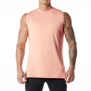 เสื้อกล้ามคอสูงสำหรับออกกำลังกายผู้ชาย คุณภาพสูง ขายส่ง ปรับแต่งลายปักได้ - Product Image 1