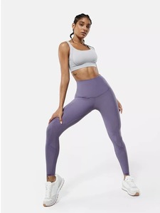Leggings de yoga para niñas al por mayor, de cintura alta, para fitness, con diseño cruzado en V, tie-dye, deportivos, levanta glúteos, transpirables y de compresión. - Product Image 6