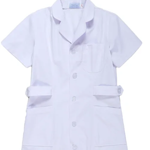 Uniformes d'hôpital professionnels unisexes en coton et polyester, vêtements médicaux pour médecins et infirmières, blouse de laboratoire blanche - Product Image 1