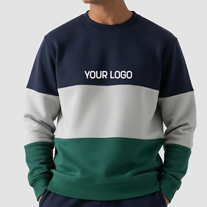 Sweat-shirts surdimensionnés pour hommes en coton 100% de haute qualité, col rond, avec logo personnalisé brodé, écologiques, vente en gros - Product Image 6