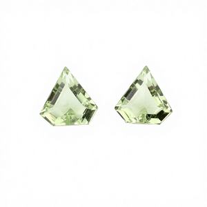 Excellente forme de diamant à facettes coupe 13x13mm pierre de Quartz améthyste verte naturelle calibrée en vrac pour la fabrication de bijoux en gros - Product Image 1