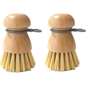 Set di 2 Spazzole per Lavaggio Piatti con Manico Corto, Spazzole per Pulizia Cucina, Spazzola per Piatti - Product Image 1