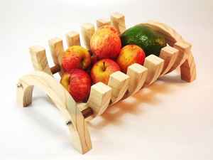 Escultura Religiosa Metálica Pulida para Almacenamiento de Frutas y Verduras y Exhibición en Estantes de Cocina - Product Image 6