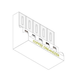 Soporte de Metal Ligero en Forma de L para Cápsulas de Café, para Mostradores de Tiendas de Abarrotes y Conveniencia - Product Image 3