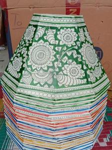 Handmade Floral Pattern Cotton Lamp Shade & <b>Decorative</b> Paper <b>Screen</b> for Indoor Light Covers Luxury Home Decor - Product Image 3