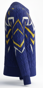 Suéter de Lujo para Hombre, Antiarrugas, de Punto Trenzado, Manga Larga, Mezcla de Lana Premium, Ropa de Punto para Invierno - Product Image 4