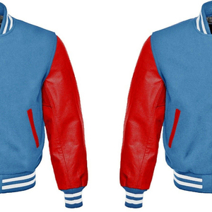 <b>Leather</b> Sleeve Baseball Varsity <b>Jacket</b> Baseball Letterman Varsity Bomber <b>Jacket</b> PU Baseball Varsity <b>Jacket</b> Men Casual - Product Image 3