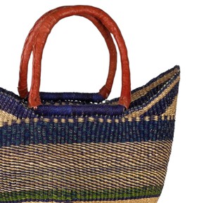 Trendy Coastal Seagrass Handbags With Leather Handles Custom Designer Women Straw Tote Handbag Eco Friendly <b>Summer</b> <b>Bag</b> OEM - Product Image 4