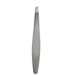 Pince à épiler en acier inoxydable de 88 mm, ronde et inclinée, délicate et pratique, pour sourcils et cils - Product Image 5