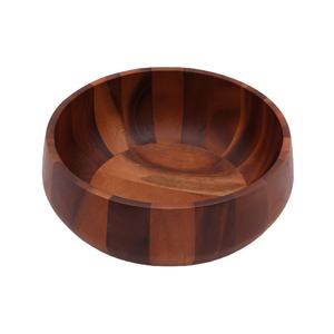 Bol en bois artisanal avec rayures en bois riche Bol décoratif élégant pour la décoration de la table à manger à la maison et une idée cadeau unique - Product Image 1