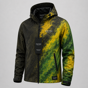 OXYTAG Men <b>Heat</b> Reactive Color Changing Windbreaker Waterproof Thermal Sensitive Gradient Sporty Outdoor Hooded Shell <b>Jacket</b> - Product Image 1