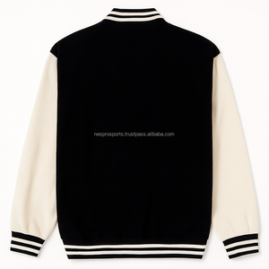 2025 Premium Reversible Solid Stand Collar Winter Varsity Jacket Unisex Double-Sided Oversized Warm Lightweight Lettermen - Product Image 1