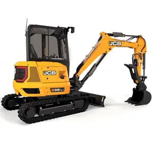 靠近新2022 JCB 35Z-1小型挖掘机，状况良好，准备在全球范围内发货