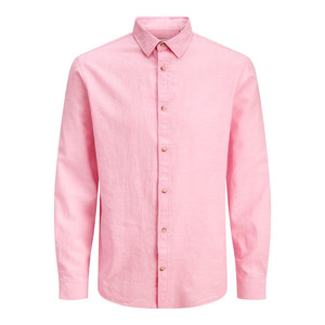 เสื้อเชิ้ตผู้ชายลำลอง-ผ้าฝ้าย 100% เป็นมิตรกับสิ่งแวดล้อม ระบายอากาศได้ดี แห้งเร็ว ติดกระดุมเม็ดเดียว ปกคอพับ แขนยาว ราคา - Product Image 3