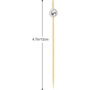 100pcs 4.7 Inch Cocktail Picks <b>Toothpicks</b> for Appetizers and Party Decorations Appetizing Skewers for Charcuterie Fruits - Product Image 2
