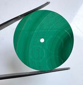 Pièces de cadran en malachite naturelle (cadrans détachés) Taille 28,50 mm Épaisseur 1,50 mm - Product Image 2