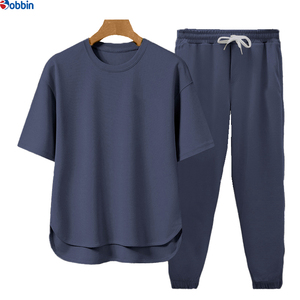 Conjunto de Verano de 2 Piezas, Camiseta de Manga Corta y Pantalones Deportivos para Hombre, Ropa Informal y Elegante, Unisex, Personalizada con Impresión por Transferencia de Calor, Transpirable - Product Image 4