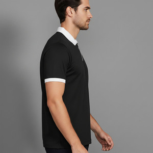 Polo Moderno para Hombre, Tela Elástica, Manga Corta, Cuello Clásico, Corte Ajustado, Cómodo, Transpirable, Ropa Casual para el Trabajo y en Oferta - Product Image 6