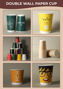 Gobelet à café à double paroi avec logo imprimé UV, 12 oz (360 ml), jetable, avec couvercle en bagasse pour boissons à emporter - Product Image 5