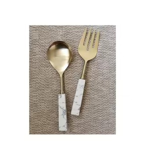 Elegant Table Service <b>Salad</b> Set Metal Serving <b>Tools</b> for Hospitality and Fine Dining - Product Image 4