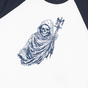 Wholesale Price <b>Raglan</b> custom mens <b>raglan</b> <b>t</b> <b>shirt</b> short <b>sleeve</b> baseball tee two tone <b>raglan</b> <b>shirt</b> waffle knit fabric waffle Tee - Product Image 5