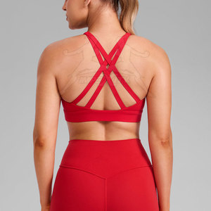 Trendy Crisscross <b>Back</b> Sports <b>Bra</b> With Soft Stretch Material And Strong Support For Active Daily Workout Wear - Product Image 4