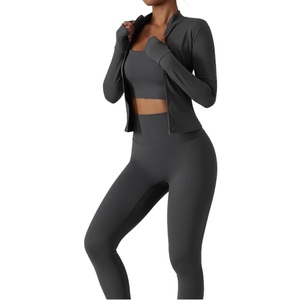 Custom Made Fitness Sexy Sportswear Suit Women <b>Yoga</b> <b>Set</b> Women 3 Pieces Gym Fitness <b>Sets</b> Sports Bra Legging <b>Yoga</b> <b>Sets</b> Breathable - Product Image 5