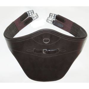 Sangle de Selle Équestre en Cuir Véritable Durable avec Boucles en Acier Inoxydable Rembourrée pour l'Entraînement et l'Équitation Personnalisable - Product Image 1