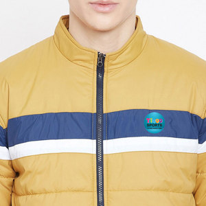 Factory Direct Sale New Arrival Long Sleeves <b>Men</b> <b>Puffer</b> <b>Jacket</b> Stand Collar Front Logo Customized Wholesale Winter <b>Jacket</b> - Product Image 2