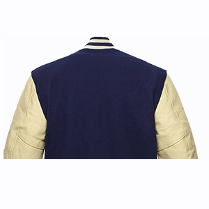 <b>Men</b> Canvas Varsity <b>Jacket</b> Wholesale Casual <b>Baseball</b> Style Warm Outerwear <b>for</b> School Team Cheap Custom Embroidery Logo Front - Product Image 4